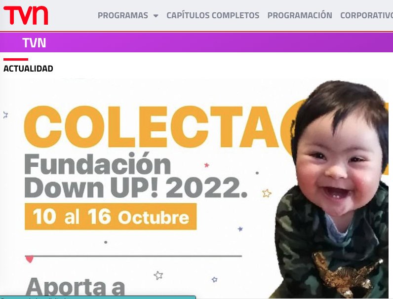 TVN: COLECTA Fundación Down Up! 2022